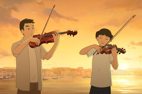The Violinist_Sunset Sonata